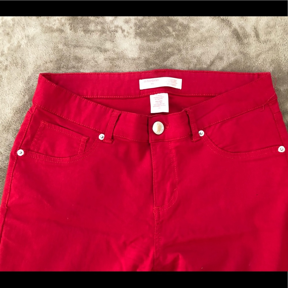 No boundaries red jeans